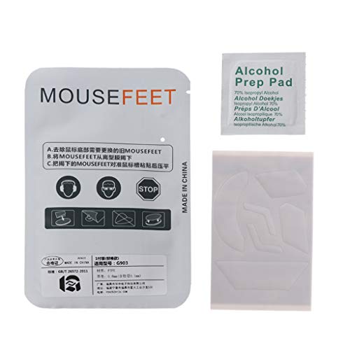 DALIN 1 Set 0,6 mm weiße Mausfüße für G903 Maus von DaLin