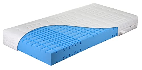 DaMi Kaltschaum-Matratze Komfort - Orthopädische 7-Zonen Kaltschaummatratze (RG50) - 90 x 200 cm, Härtegrad 3 fest von DaMi