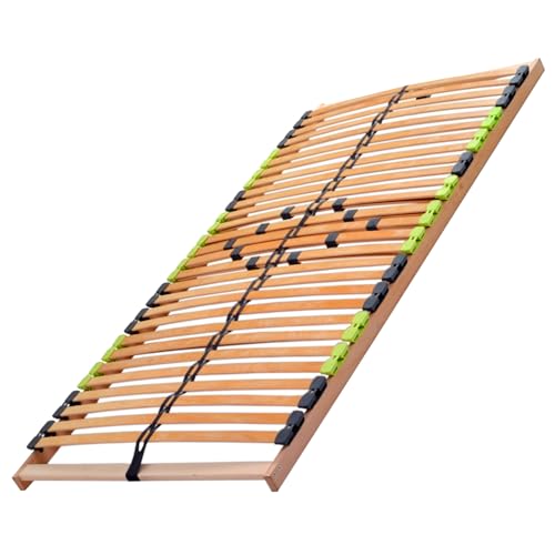 DaMi 7-Zonen Lattenrost Basic NV, mit 5 Härtestufen, Made in Germany, aus edlem Buchenholz, 28 Leisten, zur Selbstmontage, extrem hochwertig & stabil, für alle Matratzen geeignet, 140x200 cm von DaMi