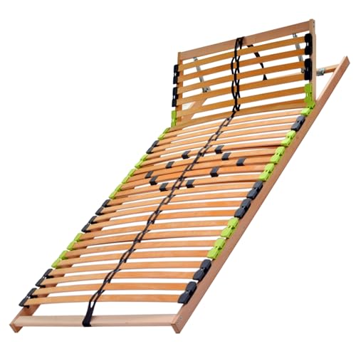 DaMi 7-Zonen Lattenrost Basic KV, mit 5 Härtestufen, Made in Germany, aus edlem Buchenholz, 28 Leisten, zur Selbstmontage, extrem hochwertig & stabil, für alle Matratzen geeignet, 80x200 cm von DaMi