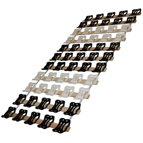 DaMi Rollrost RolloTel 120 x 200 cm, 5-Zonen Buchenholz Lattenrost, rollbar leicht & kompakt, Premium Rolllattenrost Holz Roll Rost Bett Matratze Bettrost Rollroste Lattenrahmen Lattenrostauflage von DaMi