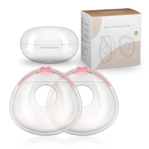 2pcs Anti-Leak Brustschalen Silikon Muttermilch Sammler Nippel Schalen Milch Saver mit Aufbewahrungsbox 2pcs Anti-Leak Brustschalen Silikon Muttermilch Sammler Nippel Schalen Milch Saver mit Aufbewahrungsbox von DaMohony