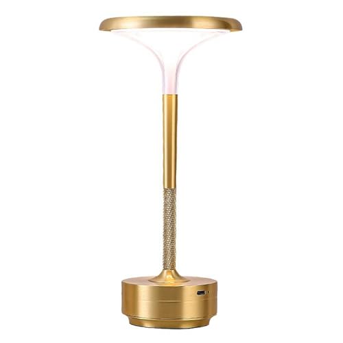 DaMohony LED Schnurlose Tischlampe mit Touch Sensor 3 Farben Dimmbar 2000mAh Akku Tischleuchte Kabellose Lampe für Schlafzimmer Esszimmer von DaMohony