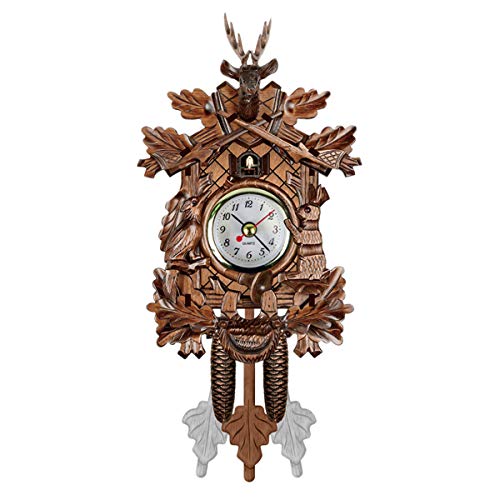 Handgefertigte Holzkuckucksuhren für die Wand, Schaukel Antik Coo Coo Uhr Vintage Kuckuck Hängende Uhr Pendel Wanduhr für Kinderzimmer Dekor Kunst Wohnzimmer Küche Wohnkultur von DaMohony