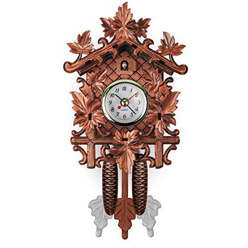 Handgefertigte Holzkuckucksuhren für die Wand, Schaukel Antik Coo Coo Uhr Vintage Kuckuck Hängende Uhr Pendel Wanduhr für Kinderzimmer Dekor Kunst Wohnzimmer Küche Wohnkultur von DaMohony