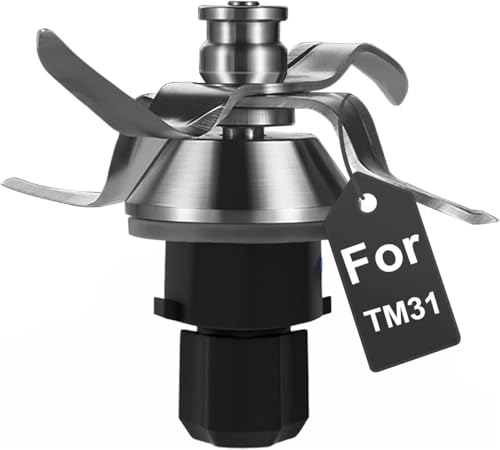 Mixermesser für Vorwerk Thermomix TM31, Edelstahl TM31 Ersatzmesser mit Dichtungsring, Küchenmaschine Thermоmix TM31 Ersatzteile von DaMohony