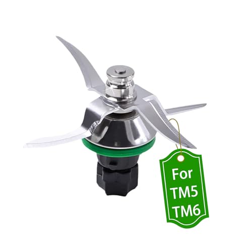 Mixermesser für Vorwerk Thermomix TM5 TM6, Edelstahl Thermomix TM5 TM6 Ersatzmesser mit Dichtring von DaMohony