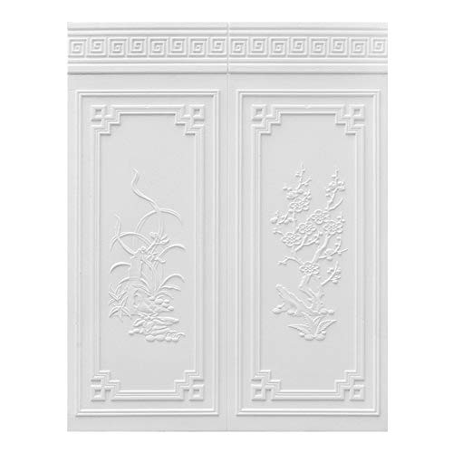 DaPeng 3D Selbstklebende Tapeten,Wandpaneele Wandverkleidung Steinoptik,Anti-Kollision Dekorfolie für Wohnzimmer Flur Balkon 10Pcs (Color : White-B) von DaPeng