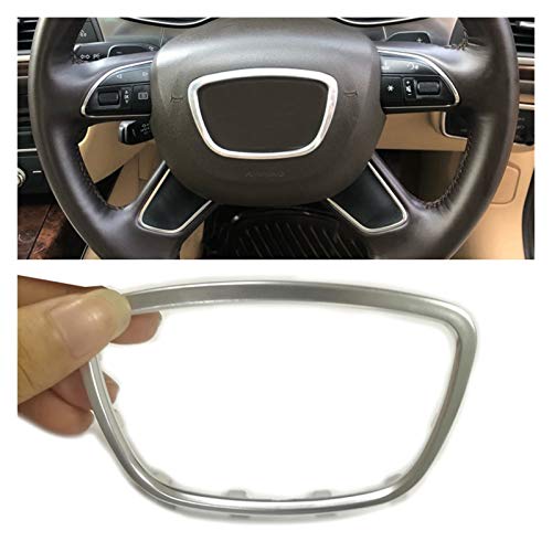 DaSenLa ABS-Chrom-Lenkrad Trim-Center Emblems Logo Feld-Aufkleber Zubehör gepasst for Audi A3 S3 8V A4 B8 B9 A6 C7 Q3 Q5 Q7 DaSenLa (Color Name : Fit for Q5 2013 2017) von DaSenLa