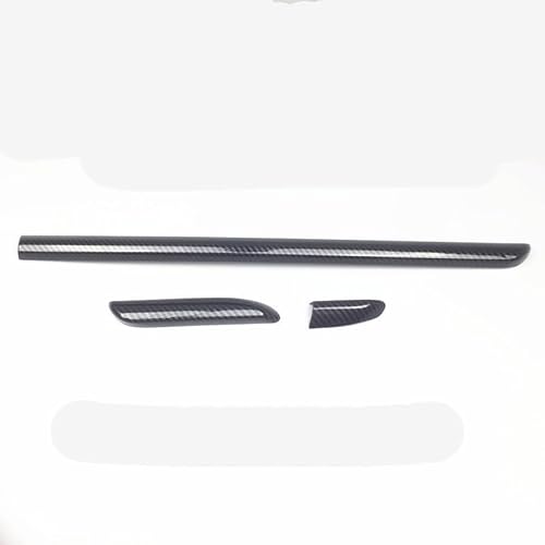 DaSenLa Mittelkonsole Armaturenbrett Zierleisten ABS Auto-Tür-Zierabdeckung Borte Carbon-Faser-Art gepasst for Audi A3 8V 2014-2018 S3 DaSenLa (Color Name : 3 Pieces) von DaSenLa