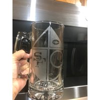 Geätzter Becher 16Oz & 26, 5 Oz Dodger Bierkrug Geätzter Becher 16Oz & 26, 5 Oz Dodger Bierkrug von DaSweets415