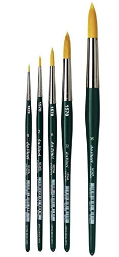 Da Vinci 1570 Serie - Aquarell-Pinsel-5er Set NOVA-Synthetik no., 0,2,6, 12. 16 Made in Germany Da Vinci 1570 Serie - Aquarell-Pinsel-5er Set NOVA-Synthetik no., 0,2,6, 12. 16 Made in Germany von DaVinci ESPACE BEAUX ARTS