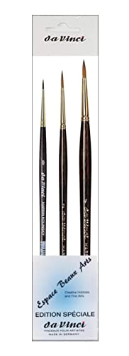 DaVinci ESPACE BEAUX ARTS Da Vinci Série 1526Y Harbin-Kolinsky Künstlerpinselset-Pinsel 0, 2,4, Made in Germany DaVinci ESPACE BEAUX ARTS Da Vinci Série 1526Y Harbin-Kolinsky Künstlerpinselset-Pinsel 0, 2,4, Made in Germany von DaVinci ESPACE BEAUX ARTS