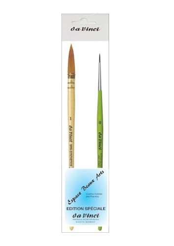 da Vinci Serie 488 Aquarellpinsel CosmoTop Spin Pinsel, rund, synthetisch mit lackiertem Naturgriff, Größe 1 + Da Vinci Serie 373 da Vinci Serie 488 Aquarellpinsel CosmoTop Spin Pinsel, rund, synthetisch mit lackiertem Naturgriff, Größe 1 + Da Vinci Serie 373 von DaVinci ESPACE BEAUX ARTS