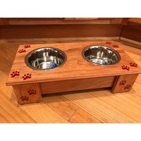 Kostenloser Versand Haustier Futterhäuschen, Handgemacht | Kleine Größe-4 "Höhe Mit Anpassbaren Farben Und Namen Kostenloser Versand Haustier Futterhäuschen, Handgemacht | Kleine Größe-4 "Höhe Mit Anpassbaren Farben Und Namen von DaVincisCupboard