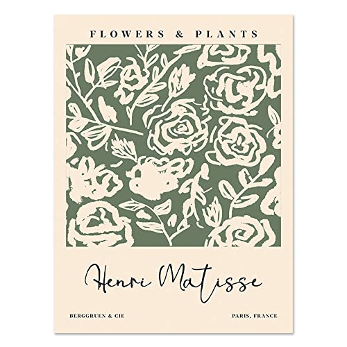 Henri Matisse Flower Canvas Bild Abstraktes Wand Bilder Nordischer Poster und Kunstdrucke Matisse berühmte Bilder Modernes Wohnzimmer Wohnzimmer Dekor （Kein Rahmen） von DaanaH