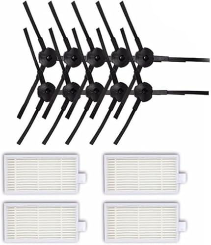 Daaxing 14-pack HEPA-Filter Seitenbürsten passend für Ariete Briciola 2711 2712 2713 2717 Roboter-Staubsauger Ersatzteile Zubehör, 4 HEPA-Filter, 10 Seitenbesen von Daaxing