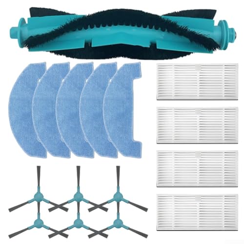 Daaxing 16 Stück Hauptseitenbürste, Hepa-Filter, Wischtücher passend für Conga 2299 Ultra Home Genesis/X-Treme Roboter-Staubsauger-Ersatzteile, 1 Hauptbürste, 4 Hepa-Filter, 5 Wischtücher, 6 Daaxing 16 Stück Hauptseitenbürste, Hepa-Filter, Wischtücher passend für Conga 2299 Ultra Home Genesis/X-Treme Roboter-Staubsauger-Ersatzteile, 1 Hauptbürste, 4 Hepa-Filter, 5 Wischtücher, 6 von Daaxing