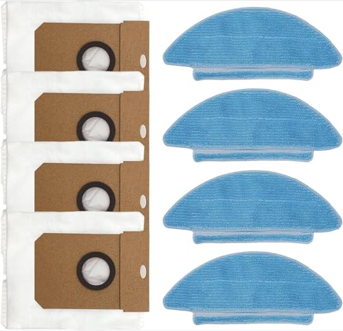 Daaxing 8 Staubbeutel, Wischtuch, passend für Lubluelu, SL68 Roboter-Staubsauger, Entleerungsroboter, Ersatzzubehör, 4 Wischtücher, 4 Staubbeutel Daaxing 8 Staubbeutel, Wischtuch, passend für Lubluelu, SL68 Roboter-Staubsauger, Entleerungsroboter, Ersatzzubehör, 4 Wischtücher, 4 Staubbeutel von Daaxing