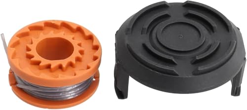 Daaxing Fadenspulen und Ventilkernabdeckung für McGregor Mct1825, Mct2x1825 18 V Rasentrimmer-Zubehör, Größe 2,5 m x 1,5 mm (1 Set) von Daaxing