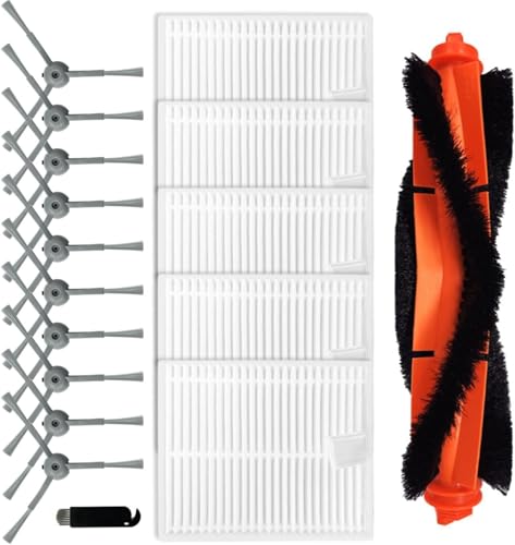 Daaxing Hauptbürsten-Seitenbürstenfilter-Set für Lubluelu L20 für Honiture V8 Pro Staubsauger, Ersatzzubehör (17-teilig) von Daaxing