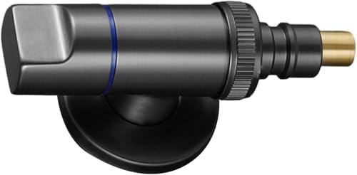 Daaxing Messing-Wasserstopp-Winkelventil mit Schnellöffnung, für alle Arten von Waschmaschinen-Armaturen mit Bajonettschraube, für Badezimmer/Küche/WC-Ventil (grau) von Daaxing