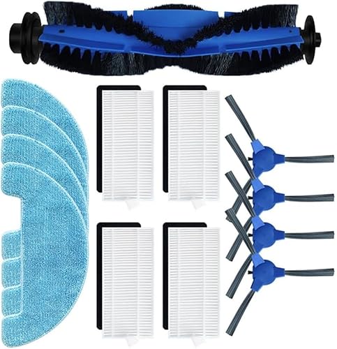 Daaxing Seitenbürsten, Rollbürsten, Filter, Wischtücher für Kyvol Cybovac E20 E30 E31 Roboter-Staubsauger-Ersatzteile, 4 Seitenbürsten, 1 Rollenbürste, 4 Filter, 4 Wischtücher, 13 Stück Daaxing Seitenbürsten, Rollbürsten, Filter, Wischtücher für Kyvol Cybovac E20 E30 E31 Roboter-Staubsauger-Ersatzteile, 4 Seitenbürsten, 1 Rollenbürste, 4 Filter, 4 Wischtücher, 13 Stück von Daaxing