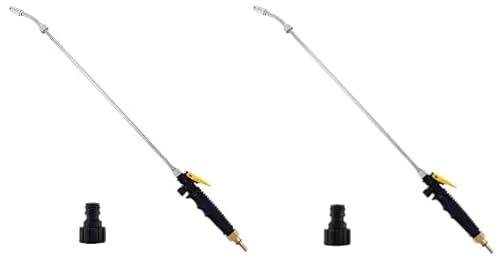 Daaxing Sprühstab, verstellbarer Edelstahl-Ersatz-Gartensprüher mit Absperrventil, 73,5 cm, verstellbarer Sprühkopf, 0,9 cm Schlauch (2 Stück) von Daaxing
