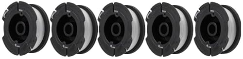 Daaxing Spule und Schnur passend für Black & Decker BESTA525 BESTA528 BESTA530 BESTE630 BD032 Rasentrimmer Ersatzteile (5 Stück) von Daaxing