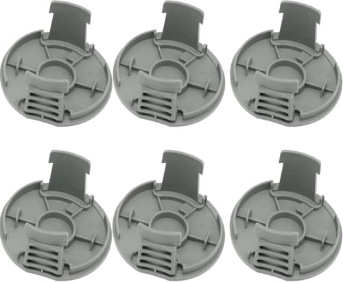 Daaxing Trimmer-Ersatz-Spulenkappe für Bosch Spulenabdeckung für EasyGrassCut 18V-230.18V-26.18V-260.23.26 F016F05800 Rasentrimmer-Spulenabdeckung (6 Stück) von Daaxing