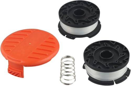 Daaxing Trimmerspule Schnur und Abdeckung Ersatzteile für Black & Decker Spule und Schnur + Abdeckung STC1820D STC1820PC ST5530 STC1815 (2x Ersatzspule + 1x Spule Daaxing Trimmerspule Schnur und Abdeckung Ersatzteile für Black & Decker Spule und Schnur + Abdeckung STC1820D STC1820PC ST5530 STC1815 (2x Ersatzspule + 1x Spule von Daaxing