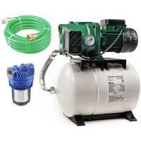 Aquajet 102/20 m mit Vorfilter - Hauswasserwerk - 3.600 L/u - 1130W - Förderhöhe 54 m - Automatische Ein- / Ausschaltung - Bewässerungspumpe von Dab