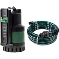 DAB Nova Up 600 M-AE mit Ablaufschlauch 7 Meter - Flachsauger-Tauchpumpe - 13900 L/Std. - 770W - Korngröße 10 mm - Förderhöhe 9,8m - Sensor von Dab