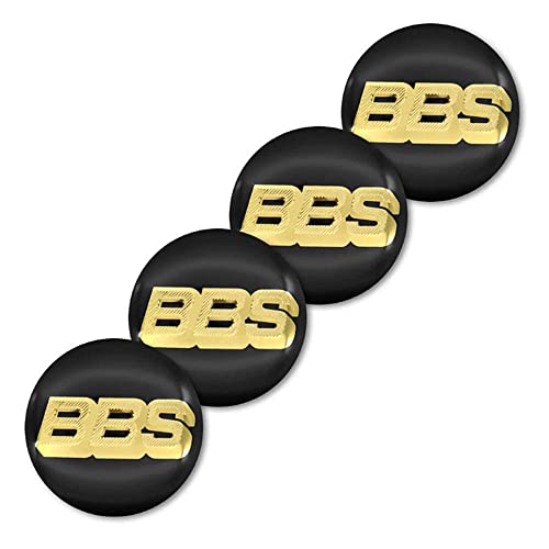 DabbOo 4pcs Radnabenaufkleber für BBS RM RZ RG RS 56 mm 3D Radmitte Nabenkappen Auto Logo Aufkleber,normal-A von DabbOo