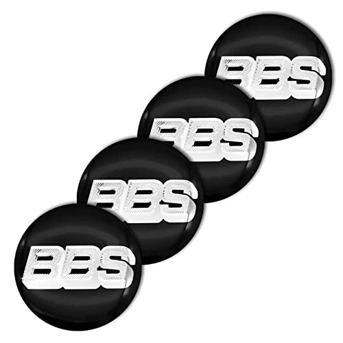 DabbOo 4pcs Radnabenaufkleber für BBS RM RZ RG RS 56 mm 3D Radmitte Nabenkappen Auto Logo Aufkleber,normal-B von DabbOo