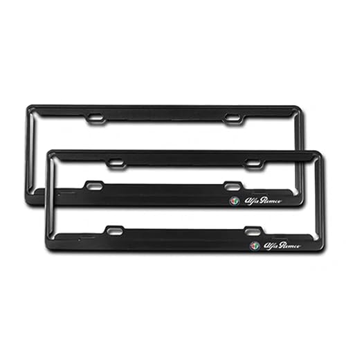 DabbOo FüR Alfa Romeo Stelvio Giulia 155 145 156 166 147 159 Brera Spider Matta Mito Kennzeichenhalter 2er Set Mit Schrauben Und Lackschutz-Gummis,Schwarz DabbOo FüR Alfa Romeo Stelvio Giulia 155 145 156 166 147 159 Brera Spider Matta Mito Kennzeichenhalter 2er Set Mit Schrauben Und Lackschutz-Gummis,Schwarz von DabbOo