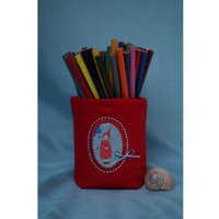 Vase/Lichtbeutel Pippa Klein Handgemacht Bestickt Waldorf Jahreszeitentisch Daniela Drescher Stoff von DaberaShop