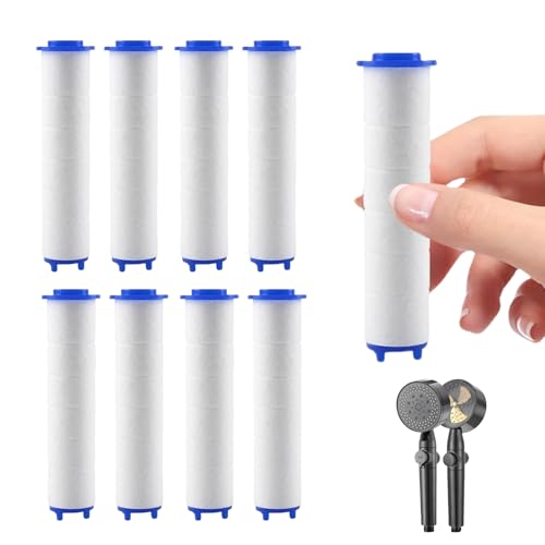 9 Stück Duschkopf Filter für hartes Wasser - Hochwertige PP Filter für Dabeto Propeller Duschkopf (DB7756-G) von Dabeto