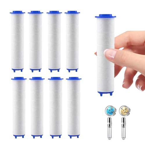 9 Stück Duschkopf Filter für hartes Wasser - Hochwertige PP Filter für Dabeto Propeller Duschkopf (DB7756-M) von Dabeto