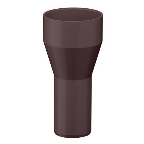 INEFA Reduzierstück Fallrohr, PVC DN100/75 Dunkelbraun Zubehör Fallrohr Kunststoff, Verbindungsstück, einfache Steckmontage, Made in Germany von INEFA