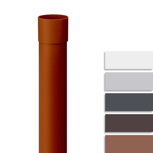 INEFA Fallrohr Kunststoff 200cm DN85 / 85mm, Braun, Dachrinnenzubehör, einfache Steckmontage, Made in Germany INEFA Fallrohr Kunststoff 200cm DN85 / 85mm, Braun, Dachrinnenzubehör, einfache Steckmontage, Made in Germany von INEFA