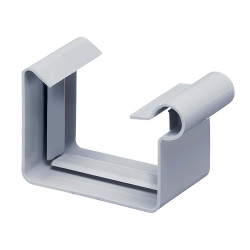 INEFA Rinnenverbinder Kastenrinne, PVC NW83 / 83mm Grau Verbinder für Dachrinne Kunststoff, Dachrinnenzubehör, Made in Germany von INEFA