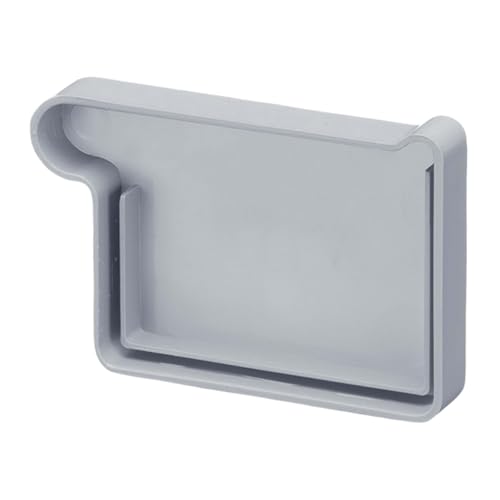 INEFA Dachrinnen Endstück Kastenrinne PVC NW83 / 83mm, links Grau Dachrinnenzubehör, einfache Steckmontage, Made in Germany von INEFA
