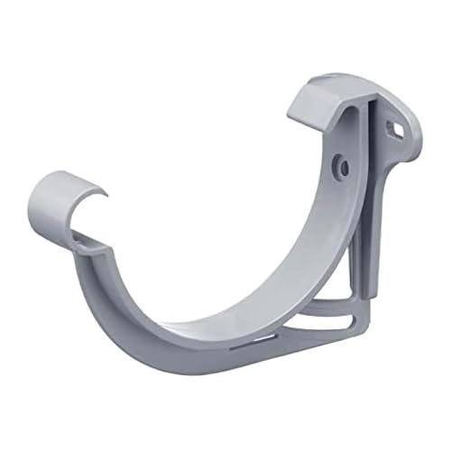 INEFA Stirnbretthalter Dachrinnenhalter halbrund NW 125, 1 Stück Grau Rinnenhalter aus PVC, Made in Germany von INEFA