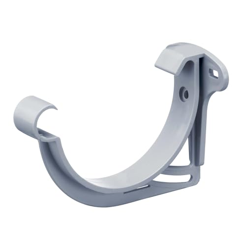 INEFA Stirnbretthalter Dachrinnenhalter halbrund NW 125, 1 Stück Grau Rinnenhalter aus PVC, Made in Germany von INEFA