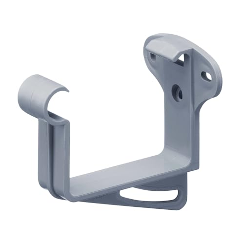 INEFA Stirnbretthalter, Rinnenhalter kastenförmig NW83 / 83mm Grau Dachrinnenhalter aus PVC-U Kunststoff für Kastenrinnen, Made in Germany von INEFA