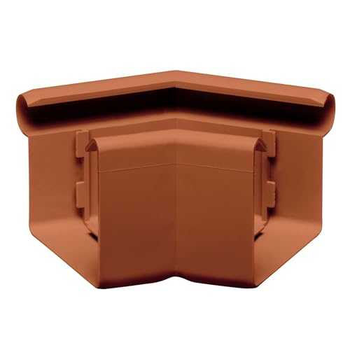 INEFA Rinnenwinkel 135 Grad kastenförmig Außenwinkel, PVC NW68 / 68mm Braun Wulst außen, Verbindungsstück Dachrinnenzubehör, Made in Germany INEFA Rinnenwinkel 135 Grad kastenförmig Außenwinkel, PVC NW68 / 68mm Braun Wulst außen, Verbindungsstück Dachrinnenzubehör, Made in Germany von INEFA