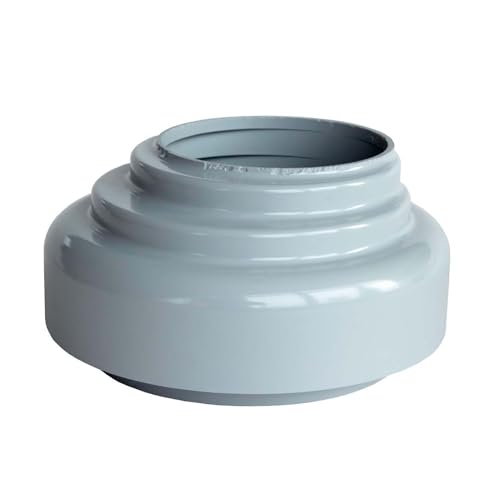 INEFA Verbindungsstück Fallrohr zu Abfluss, PVC DN75 / 75mm Grau Zubehör Fallrohr Kunststoff, einfache Steckmontage, Made in Germany von INEFA