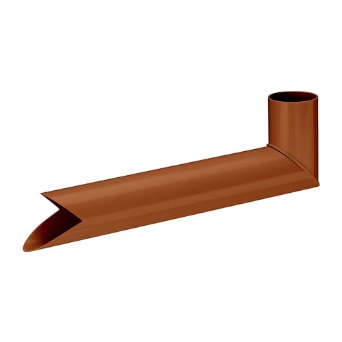 INEFA Wasserspeier Fallrohr, PVC DN50 / 50mm Braun Übergangsstück Regenrohr, Dachrinnenzubehör, einfache Steckmontage, Made in Germany INEFA Wasserspeier Fallrohr, PVC DN50 / 50mm Braun Übergangsstück Regenrohr, Dachrinnenzubehör, einfache Steckmontage, Made in Germany von INEFA