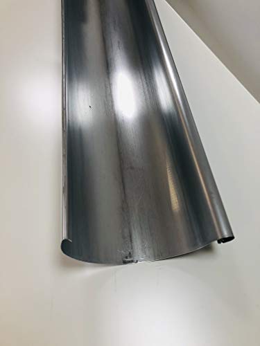 Dachrinne Titanzink 2 m lang in 3 Größen (klein-8 TLG RG 100 NG 250) von Dachrinne